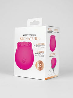 Me You Us Signature The Tapping Rosebud – Pink or Purple tapping rose toy in a compact one-size design