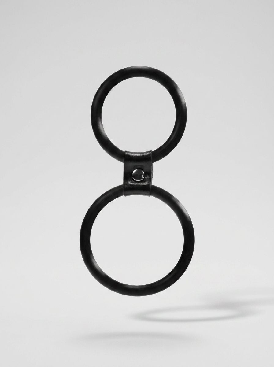 Luxury Dual Silicone Cock & Ball Ring for Enhanced Performance and Comfort, designed for ultimate pleasure with durable silicone construction.