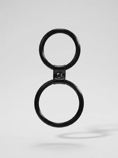 Luxury Dual Silicone Cock & Ball Ring for Enhanced Performance and Comfort, designed for ultimate pleasure with durable silicone construction.