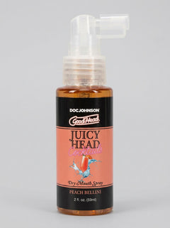 GoodHead Juicy Head Cocktails Dry Mouth Salivating Oral Spray in Peach Bellini flavour, 59ml bottle