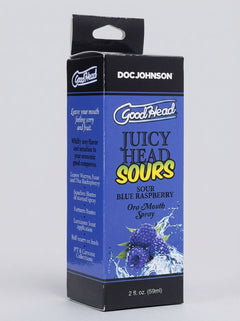 GoodHead Juicy Head Sours Dry Mouth Spray Sour Blue Raspberry 50ml - the ultimate dry mouth spray for a delicious, refreshing experience.