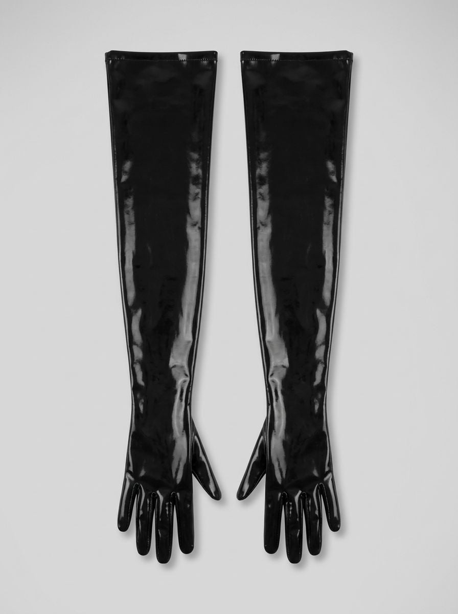 Black Latex Gloves - Durable and Stylish Unisex Gloves, luxury unisex black latex gloves with sleek design