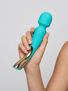 LELO Cordless Rechargeable Smart Wand 2 -Large - Deep Rose or Aqua