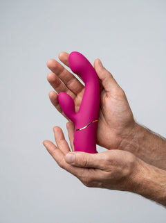 ELDA Intense Tapping G-spot Vibrator designed with body-safe silicone for luxurious pleasure and ergonomic comfort.