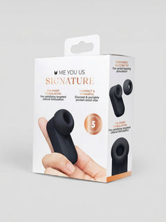 Me You Us Signature The Travel Tapper Pulsating Clitoral Suction Vibrator travel-sized clitoral suction vibrator with discreet, portable styling