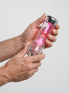 PDX Elite ViewTube XXL Clear See-Through LED Stroker Male Masturbator With EZ Grip Handle