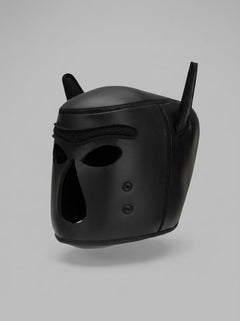 High-quality Prowler RED Neoprene Puppy Hood, expertly designed for K9 roleplay and pet play, ensuring a stylish and comfortable fit that exudes luxury.