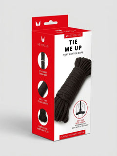 Me You Us Tie Me Up Soft Cotton Bondage Rope 10m - exquisite bondage rope available in black, red, and purple.