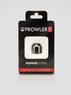 Prowler RED Popper Topper accessory in red, designed for easy one-handed access to enhance aroma experience.