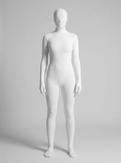 Chic Asylum Second Skin Zip-Up White Full Length Body Suit Fantasy Costume, designed as a luxurious white body suit costume ideal for themed events and creative expression.