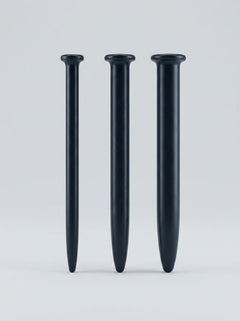 ABSTRACT SOUNDING SET with three premium silicone urethral dilators in 5mm, 9mm, and 11mm from ABS, designed for sounding practice.