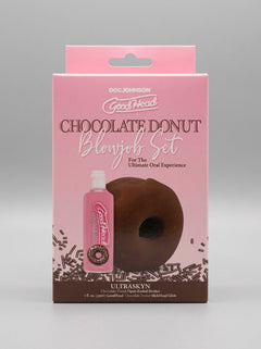 GoodHead Chocolate Donut Blowjob Set - Experience luxurious pleasure with this unique and fun blowjob set for intimate relaxation.