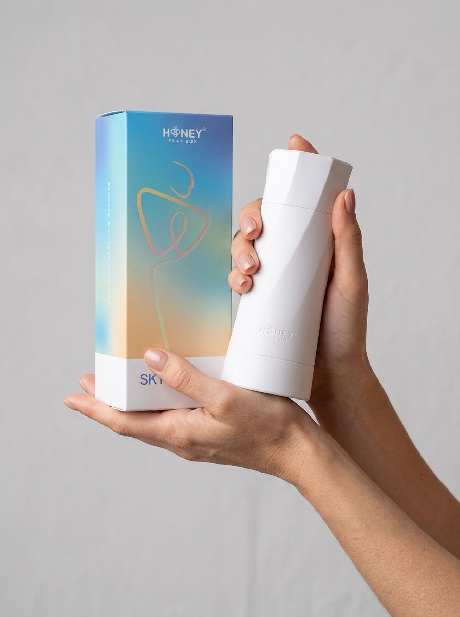 SKY The Ultimate Blowjob Expert - an elegant automatic masturbator featuring advanced suction and vibration technology.