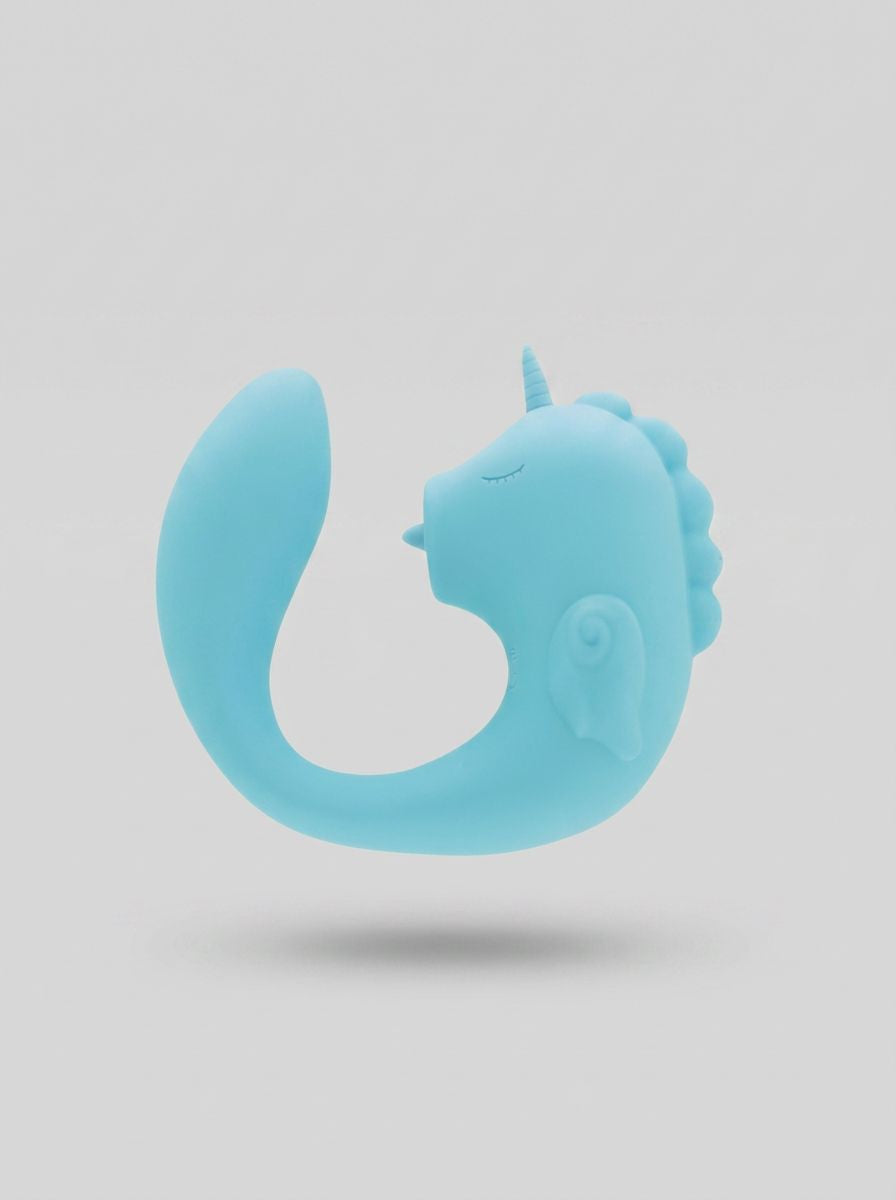 Elegant Unihorn C-Horse - Ocean Peak Dual Vibrator featuring a flexible silicone tail for personalised pleasure.