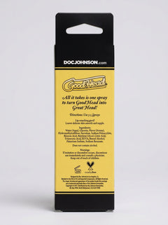 GoodHead Juicy Head Cocktails Dry Mouth Salivating Oral Spray Lemon Drop packaging rear view
