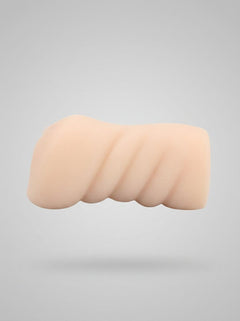 Close-up of Tug Life The Beat Male Masturbator highlighting the soft-touch exterior for a luxurious grip.