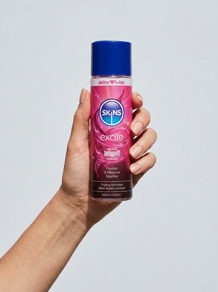 Skins Excite Tingling Water Based Lubricant 4.4 fl oz (130ml)