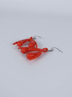 Chic Minimalist Clitoris Drop Earrings designed for gatherings, parties, and everyday elegance, representing body-positivity in fashion.