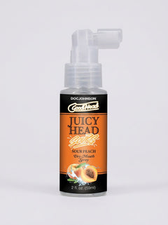 GoodHead Juicy Head Sours Dry Mouth Salivating Spray in Sour Peach flavour, 59ml pump bottle