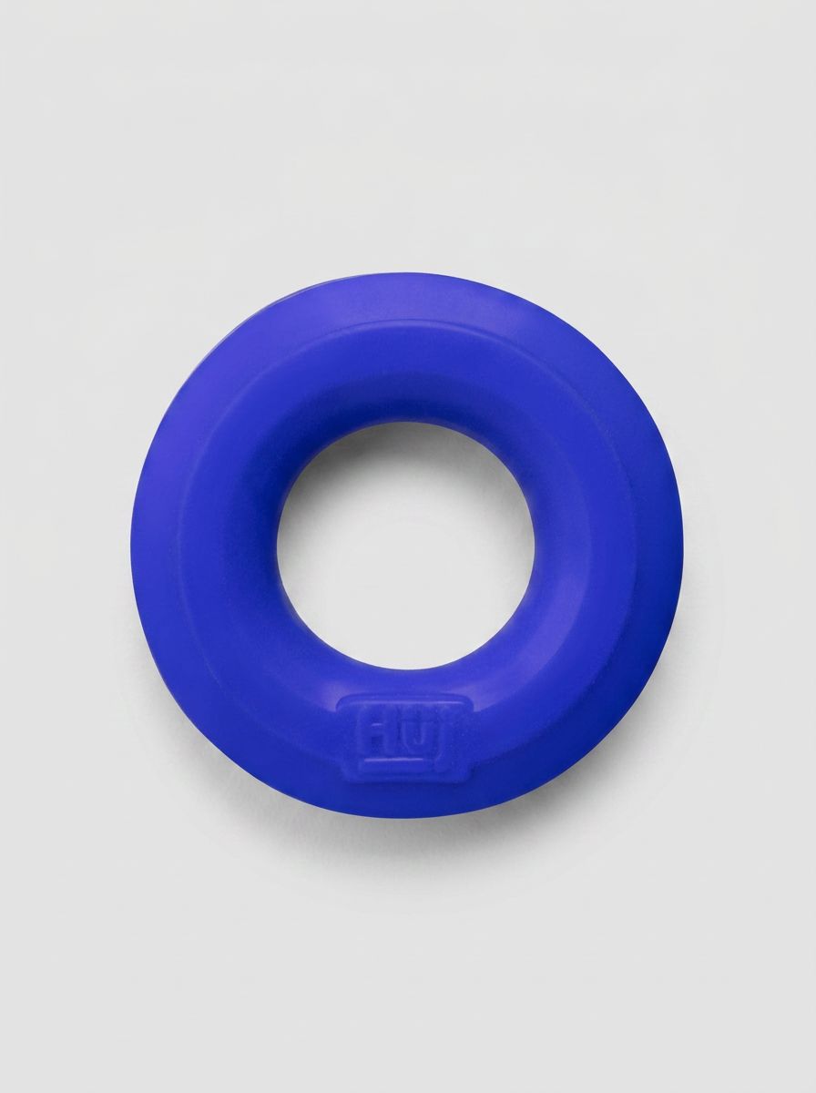 Elegant Hunkyjunk HUJ C Ring in Grey - Premium stretchy silicone cock ring for enhanced pleasure.