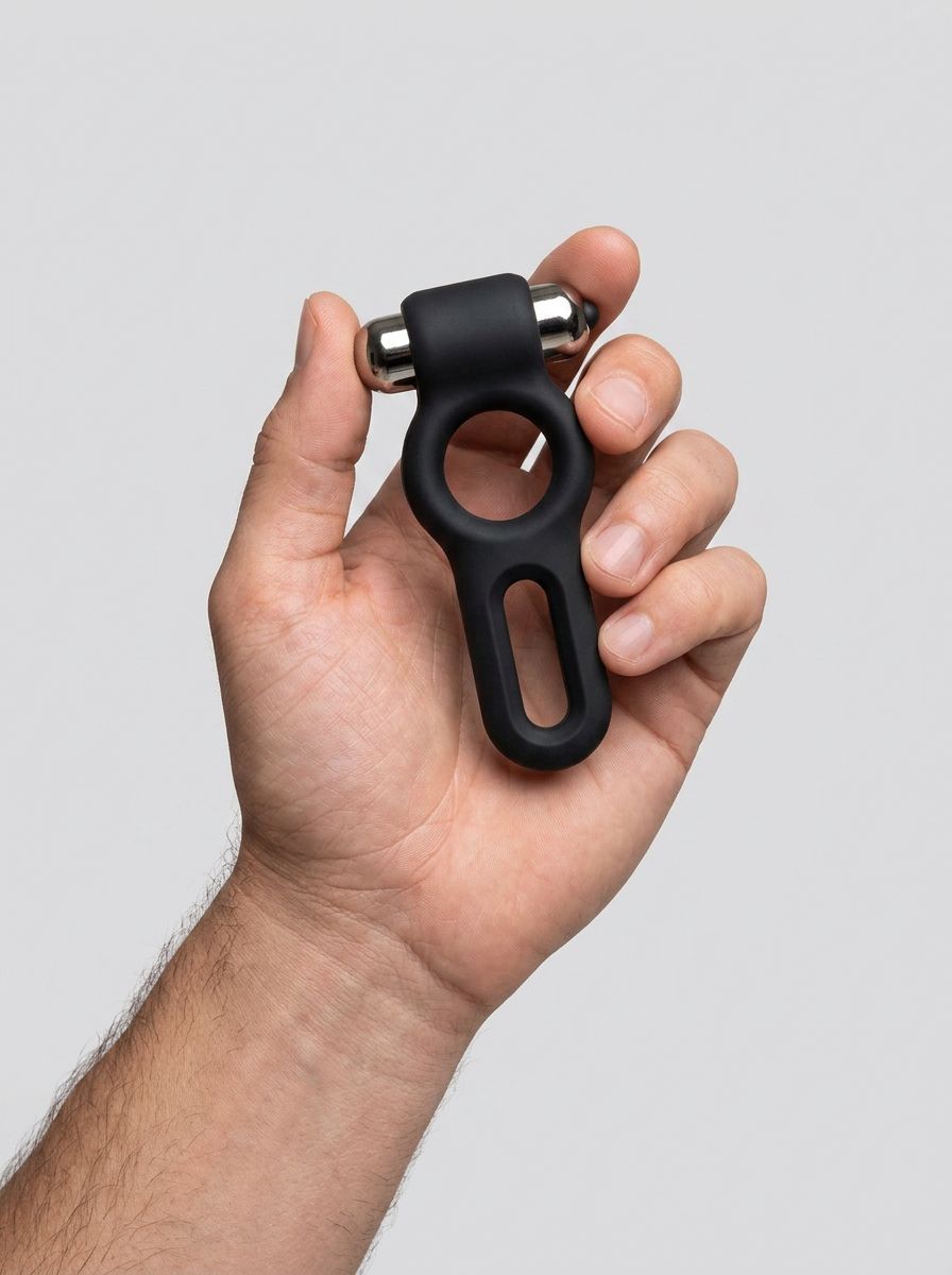 JoyRings Silicone Vibrating Cock and Ball Ring with Soft Fit and Bullet Vibrator for Enhanced Pleasure