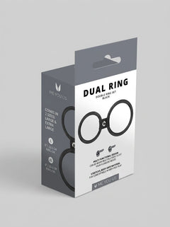 Stylish Dual Silicone Cock & Ball Ring, perfect for enhancing intimate moments with its luxurious comfort and lasting durability.