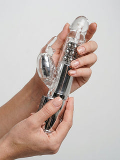 Luxurious Jessica Rabbit Ultimate Plus Rabbit Vibrator featuring rotating shaft and bunny ears for ultimate pleasure.