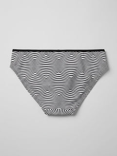 Men’s black white pouch bikini briefs