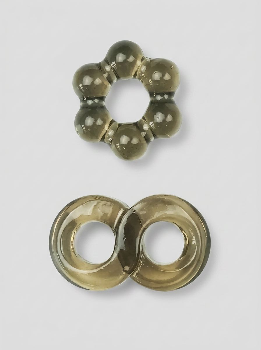 JoyRings Stamina Cock Ring Set – 2 Pack Adjustable Stretch Silicone Rings for Enhanced Erection & Sensation