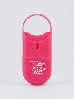 GoodHead Juicy Head Sours Dry Mouth Salivating Spray Sour Strawberry compact pink to-go bottle