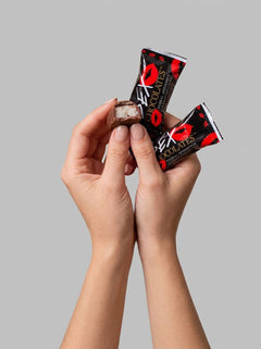Sweet Treats Sex Chocolate, two 10g gourmet aphrodisiac chocolates with elegant packaging and rich, indulgent appearance.