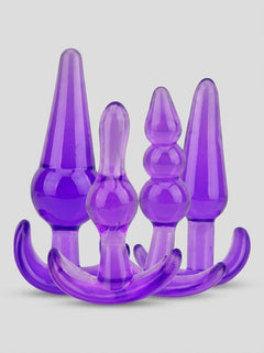 Loving Joy Butt Plug Beginner Training Kit - Black/Purple