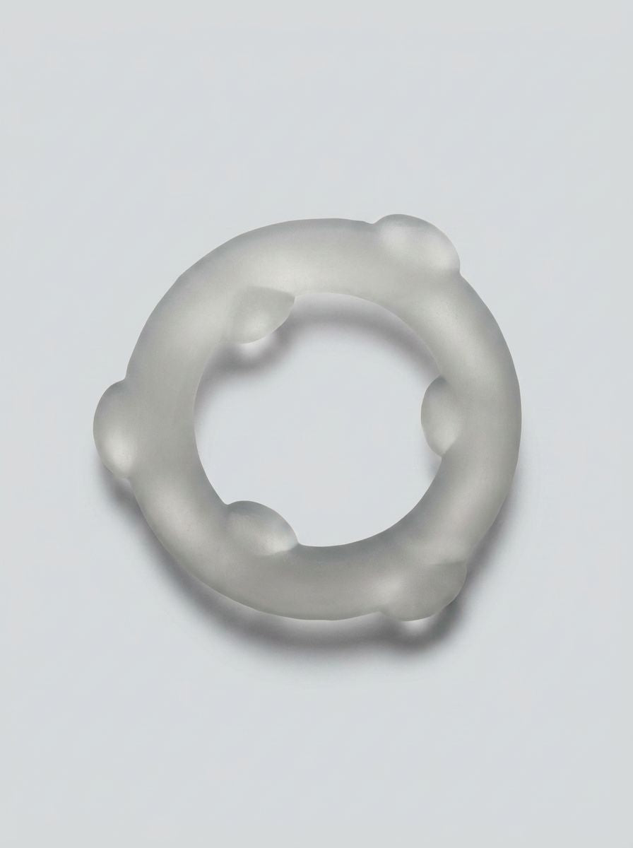 Oxballs Spinner Single liquid silicone cock ring showing smooth, stretchy design for enhanced sensation and comfort.