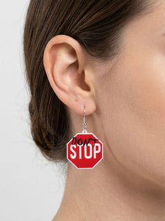 Stylish Acrylic Dangle Drop Bold Fun Earrings with unique patterns, perfect for adding flair to any outfit as drop earrings.