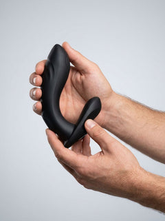 Elegant design of the INTY Toys Rebel, a remote control prostate massager, showcasing its body-safe silicone material for ultimate indulgence.