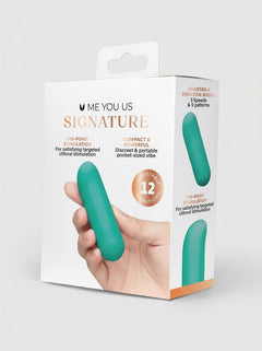 Me You Us Signature The Contour Silicone Bullet Vibrator, stylish silicone bullet vibrator for targeted external stimulation