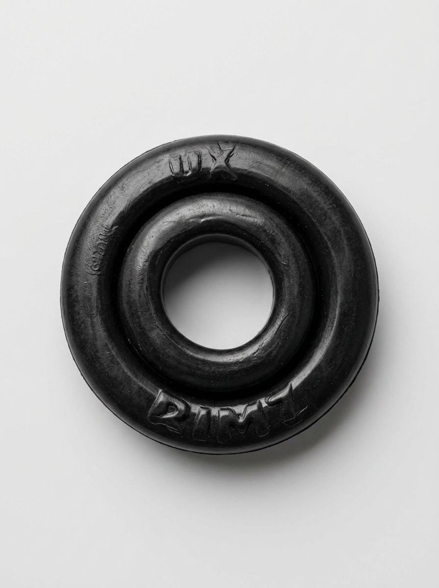 OxBalls Rimz single stretchy thick smooth cock ring for enhanced comfort and performance, made from high-quality silicone.