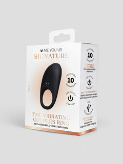 Me You Us Signature The Vibrating Couples Silicone Cock Ring with 10 vibration modes, vibrating couples cock ring