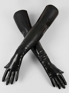 Black Latex Gloves - Durable and Stylish Unisex Gloves, durable unisex black latex gloves for special occasions