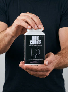 Experience the luxury of Bum Chums 100 Caps, a premium supplement for daily digestive comfort.