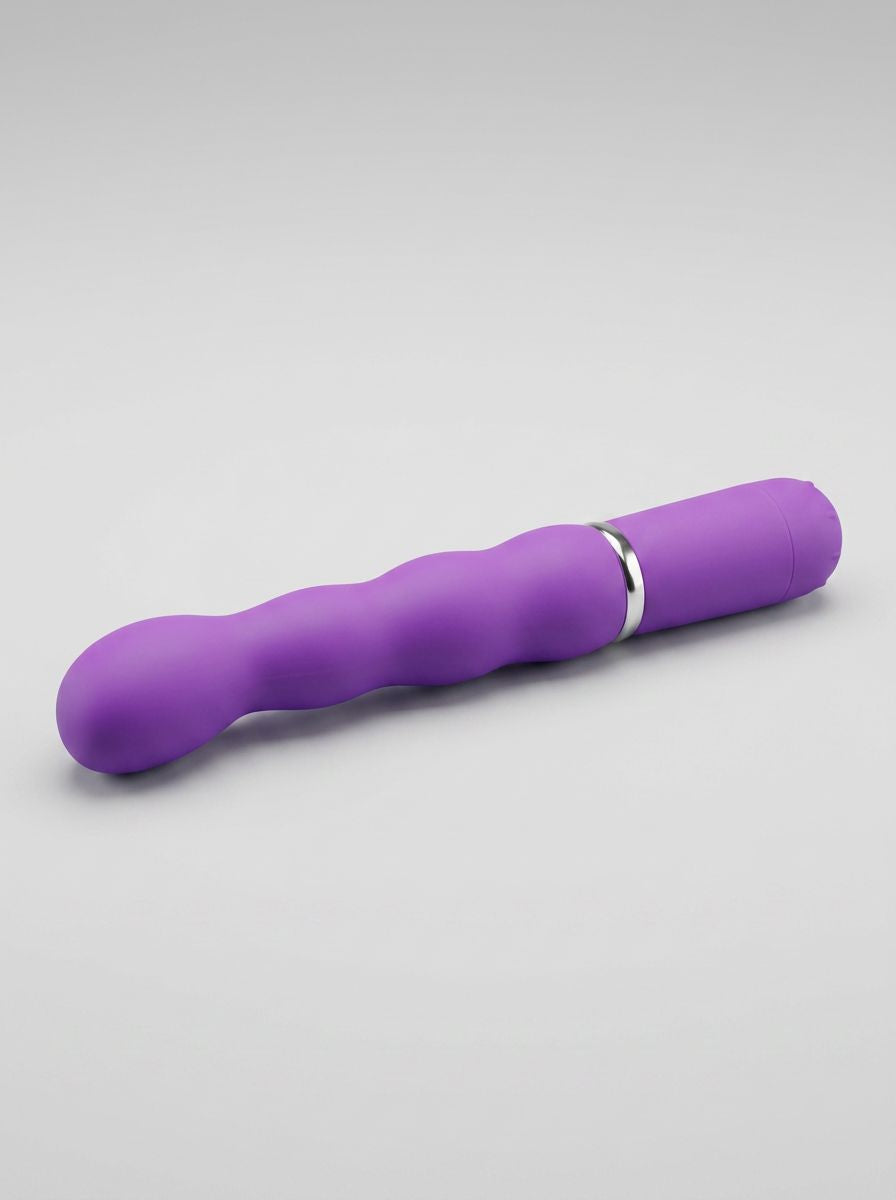 Purple Me You Us Bliss silicone G-Spot vibrator with curved design and textured surface for targeted pleasure.