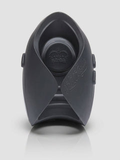 Hot Octopuss Pulse Solo Essential Male Stroker, luxury black vibrating male stroker side view