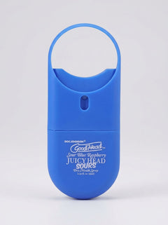 GoodHead Juicy Head Sours Dry Mouth Salivating Spray Sour Blue Raspberry compact to-go bottle