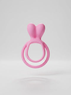 JoyRings Silicone Double Rabbit Cock Ring in pink offers a luxurious experience of pleasure for couples, enhancing intimacy with its innovative rabbit cock ring design.