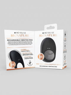 Me You Us Signature The Vibrating Couples Silicone Cock Ring for shared pleasure and couples play, vibrating couples cock ring