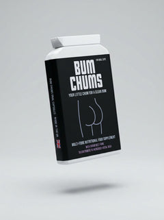 Bum Chums multi-fibre cleanliness supplement - a sophisticated blend of sugar beet and plant-based ingredients.