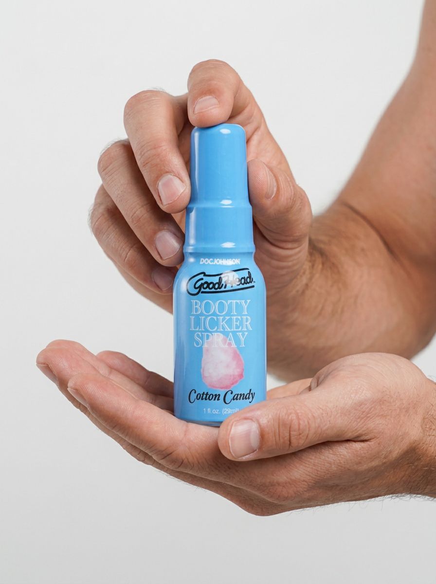 GoodHead Booty Licker Spray Cotton Candy 1oz bottle front view