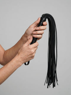 BOUND Leather Flogger Whip with Adjustable Intensity and Soft Leather Materials