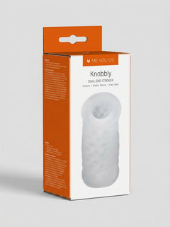Compact and sleek Me You Us Knobbly Dual End Stroker, ideal for discreet storage and travel, designed for pleasure-seekers.