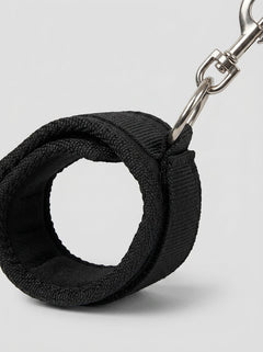 Close-up of the 7PC Bed Spreader Set, highlighting the lavish Velcro cuffs designed for comfort in BDSM play.